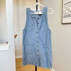 Vintage! Erika light blue Cotton Corduroy Jumper, Size Small